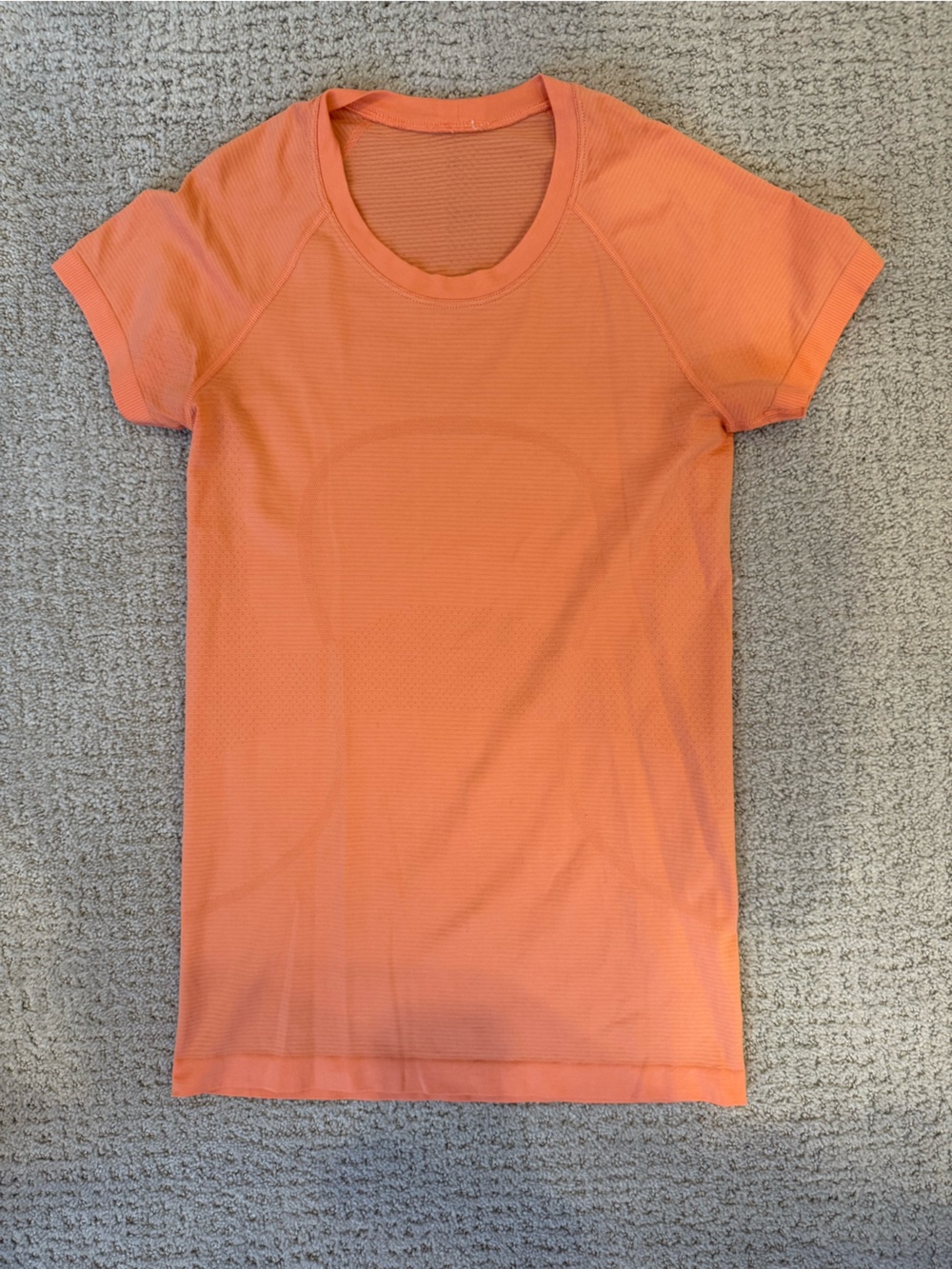 lululemon athletica Women's Short Sleeve Athletic Tee in Coral Orange